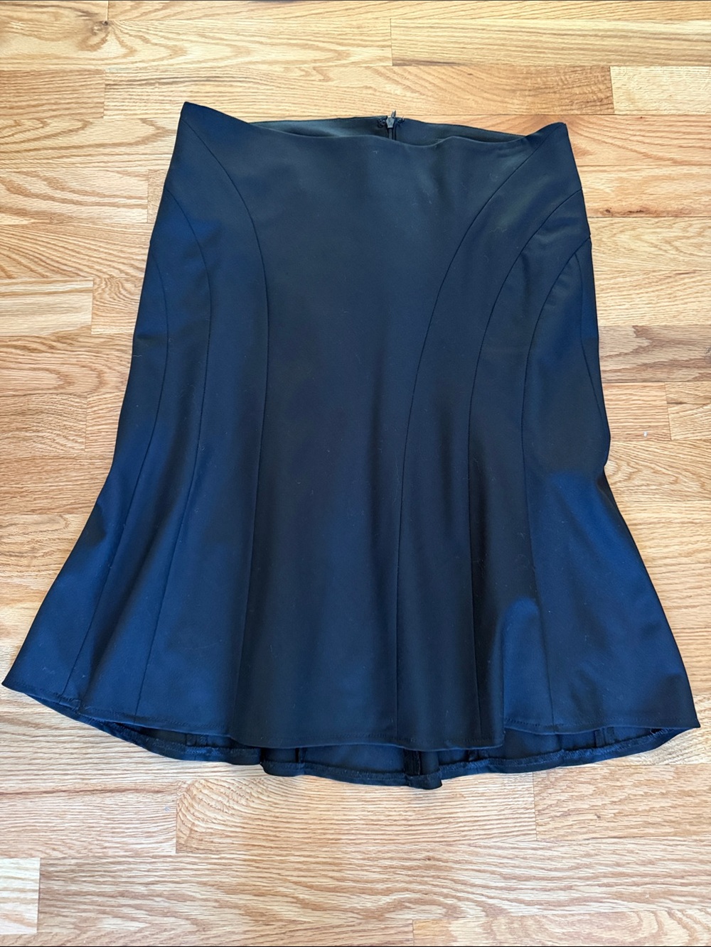 BCBGMaxAzria Black A-Line Flared Skirt